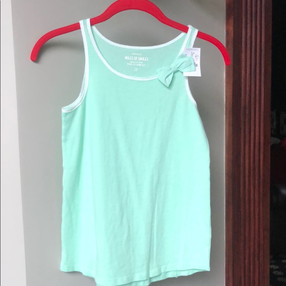 J Crew Mint Green Girls Tank 🍬🍡 NWT
